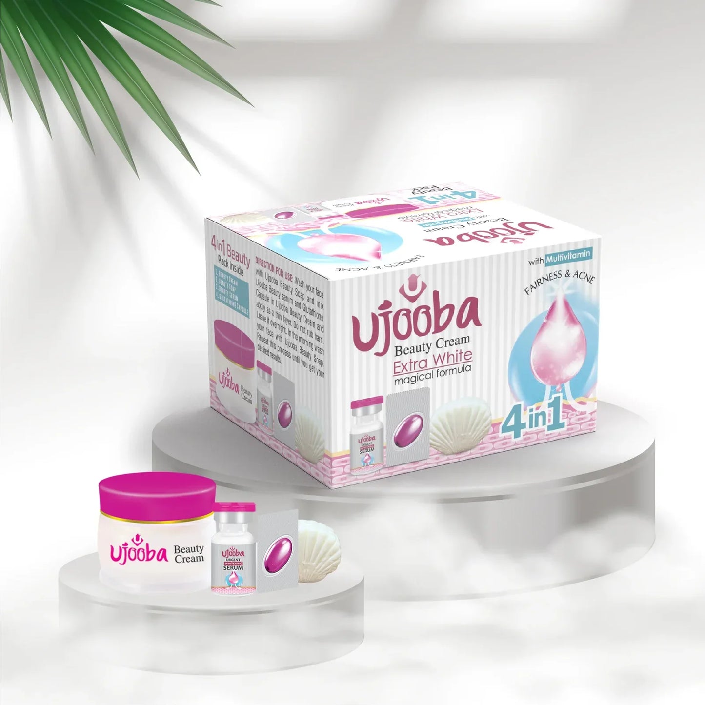 Ujooba 4-in-1 Whitening Cream Combo | Acne & Dark Spot Treatment