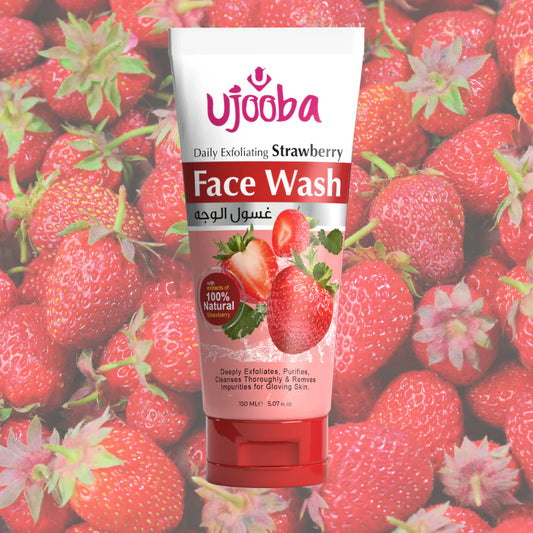 Revitalize your skin with Ujooba Strawberry Face Wash – your daily skincare essential for a fresh, radiant glow.